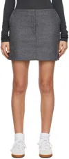 Loulou Studio Mini Halter Dress In Gray