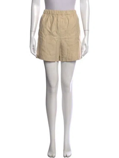 Pre-owned Loulou Studio Mini Shorts In Neutral