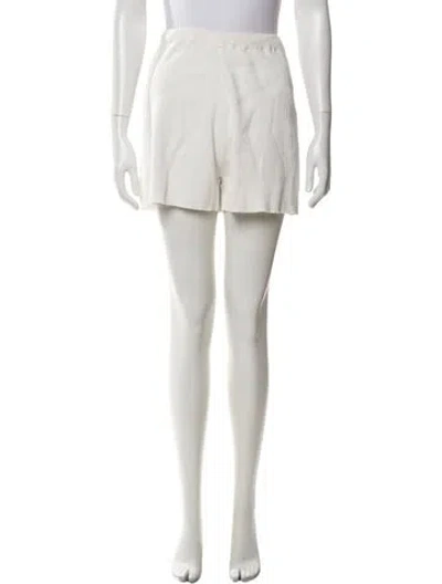 Pre-owned Loulou Studio Mini Shorts In Neutrals