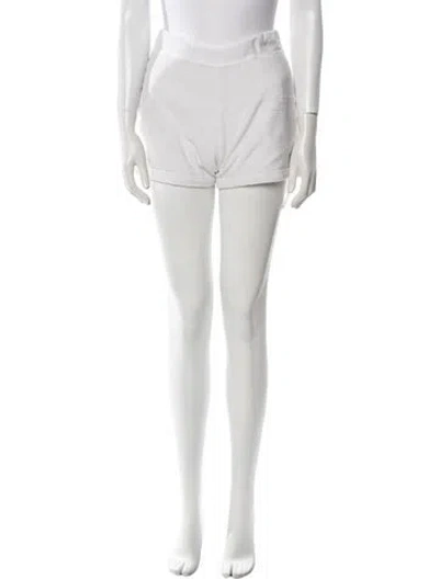 Pre-owned Loulou Studio Mini Shorts In White