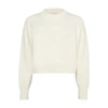Loulou Studio Miro Cashmere Boxy Sweater In Off-white