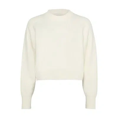 Loulou Studio Miro Cashmere Boxy Sweater In Off-white