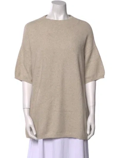 Pre-owned Loulou Studio Mock Neck Sweater In Neutral