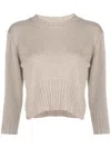 Loulou Studio Mora Side-slit Cashmere Jumper In Nude