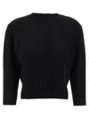 Loulou Studio Mora Lds Cropped Sweater In Black