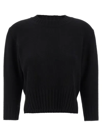 Loulou Studio Mora Lds Cropped Sweater In Black