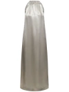 Loulou Studio Morene Silk Blend Halter Neck Long Dress