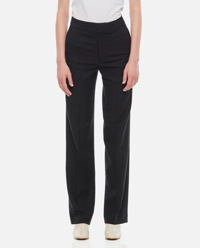 Loulou Studio Nadym Straight Pants In Black