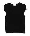 Loulou Studio Black Sleeveless Boxy Top In Black