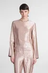Loulou Studio Nino Round Neck Blouse Clothing In Pink
