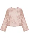 Loulou Studio Nino Round Neck Blouse Clothing In Pink