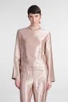 Loulou Studio Nino Round Neck Blouse Clothing In Pink