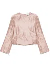 Loulou Studio Nino Round Neck Blouse Clothing In Pink