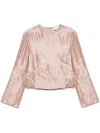 Loulou Studio Nino Round Neck Blouse Clothing