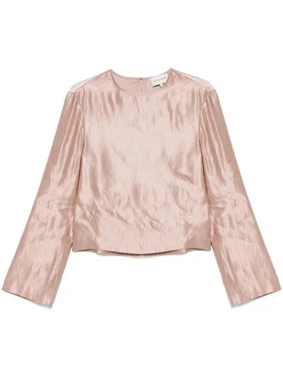 LOULOU STUDIO LOULOU STUDIO NINO ROUND NECK BLOUSE