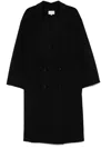 Loulou Studio Notched-lapels Coat In 黑色