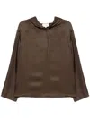 Loulou Studio Nuka Hooded Blouse Clothing