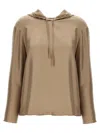 Loulou Studio Long-sleeved Hoodie In Neutral