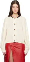 Loulou Studio Off-white Oversized Cardigan In Ivory