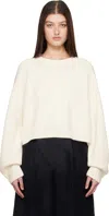 Loulou Studio Off-white Oversized Sweater In Ivory