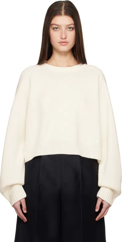 Loulou Studio Off-white Oversized Sweater In Ivory