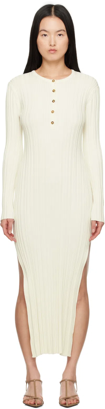 Loulou Studio Off-white Eldara Maxi Dress In Ivory