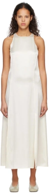 Loulou Studio Off-white Mina Midi Dress In Ivory