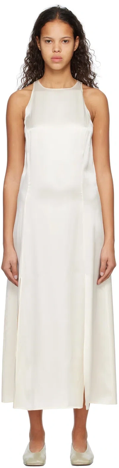 Loulou Studio Off-white Mina Midi Dress In Ivory