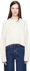Loulou Studio Off-white Safi Sweater In Ivory