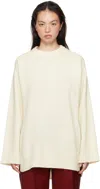 Loulou Studio Off-white Safi Sweater In Ivory