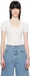 Loulou Studio Off-white Silas Bodysuit In Ivory