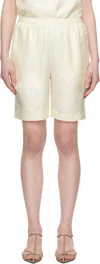 LOULOU STUDIO OFF-WHITE ZINIA SHORTS