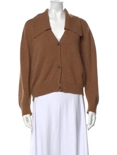 Pre-owned Loulou Studio Open Front Sweater In Brown