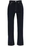 Loulou Studio Organic Cotton Tapered Jeans In Blue