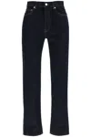 Loulou Studio Organic Cotton Tapered Jeans In Raw Wash (blue)