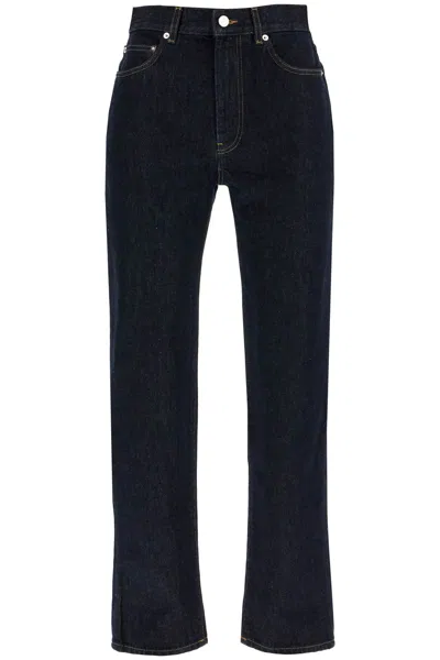 Loulou Studio Organic Cotton Tapered Jeans In Blue