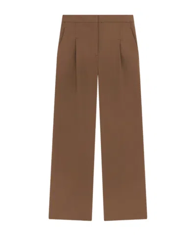 Loulou Studio Osilo Wool Blend Trousers In Green