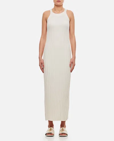 Loulou Studio Off-white Silk Midi Dress