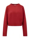 Loulou Studio Ropo Wool Blend Crewneck Sweater In Red