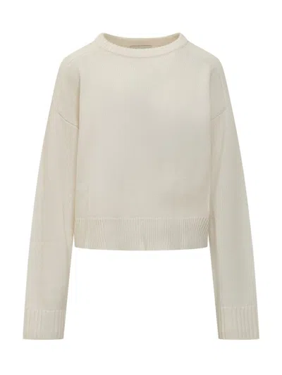 Loulou Studio Long-sleeved Sweater In White