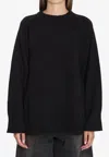 Loulou Studio Oversized Wool-blend Sweater In Black