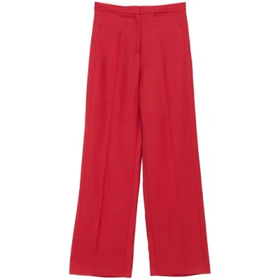 Loulou Studio Pant In Red