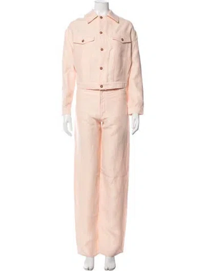 Pre-owned Loulou Studio Pant Set W/ Tags In Pink