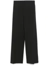 Loulou Studio Anthracite Grey Wool Palazzo Trousers