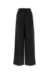 Loulou Studio Loulou Black Satin Vione Wide-leg Pant