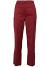 Loulou Studio Burgundy Sbiru Trousers In Red