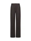 Loulou Studio Sbiru Wool Flared Pants In Brown