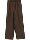 Loulou Studio Alera Straight-leg Trousers In Deep Taupe