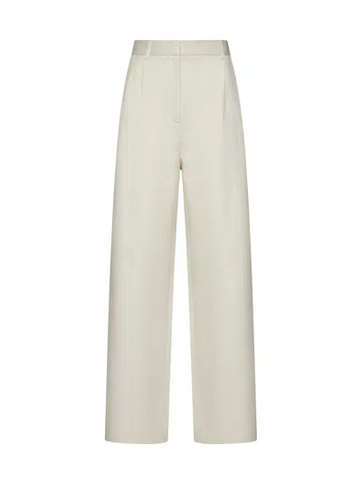 Loulou Studio Pants In Forest Ivory