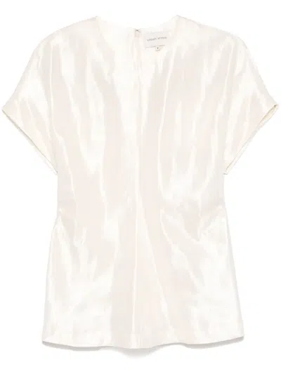 Loulou Studio Pero Blouse In Beige